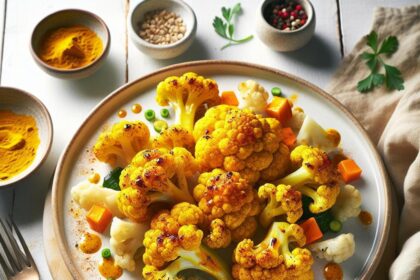 Golden Glow: Roasted Cauliflower with Turmeric Magic