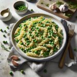 Creamy Garlic Pasta with Peas: A Comforting Green Delight