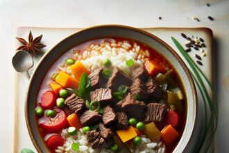 Hearty Beef and Rice Soup: A Comfort Bowl of Warmth