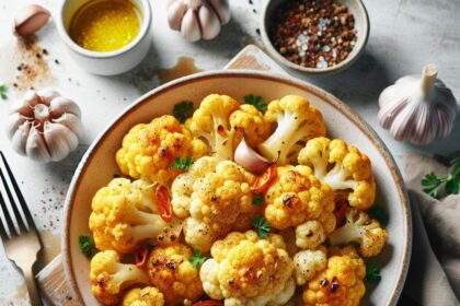 Golden Roasted Cauliflower with Garlic: A Simple Delight