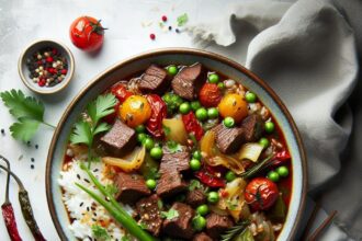 Hearty Beef and Rice Stew: A Comfort Bowl of Flavor