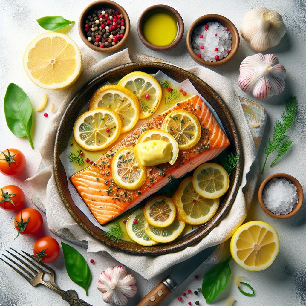 Zesty Baked Salmon with Lemon Butter: A Flavorful Delight