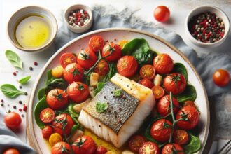 Savor the Flavor: Baked Cod with Juicy Tomatoes Recipe