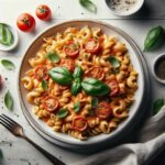 Savory Creamy Tomato Pasta with Fresh Basil Delight