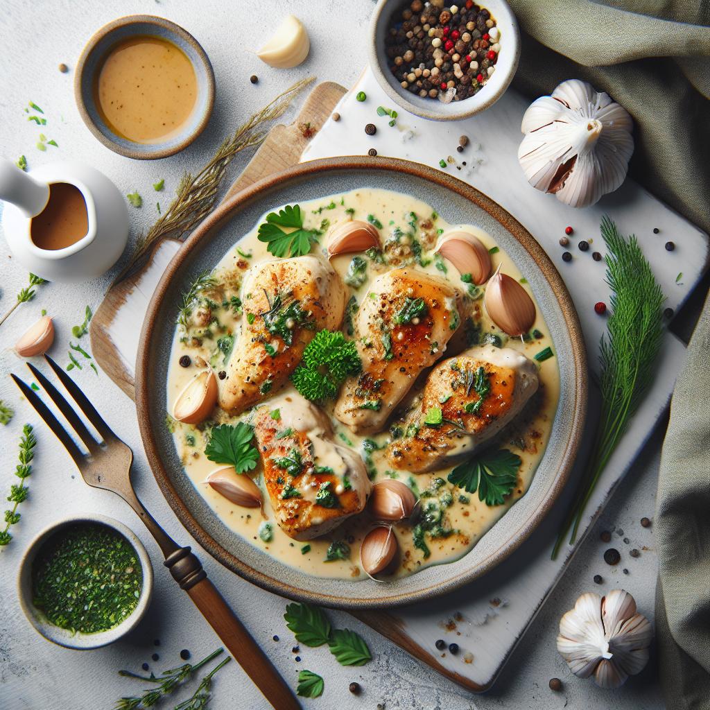 Savory Secrets: Mastering the Art of Creamy Garlic Chicken