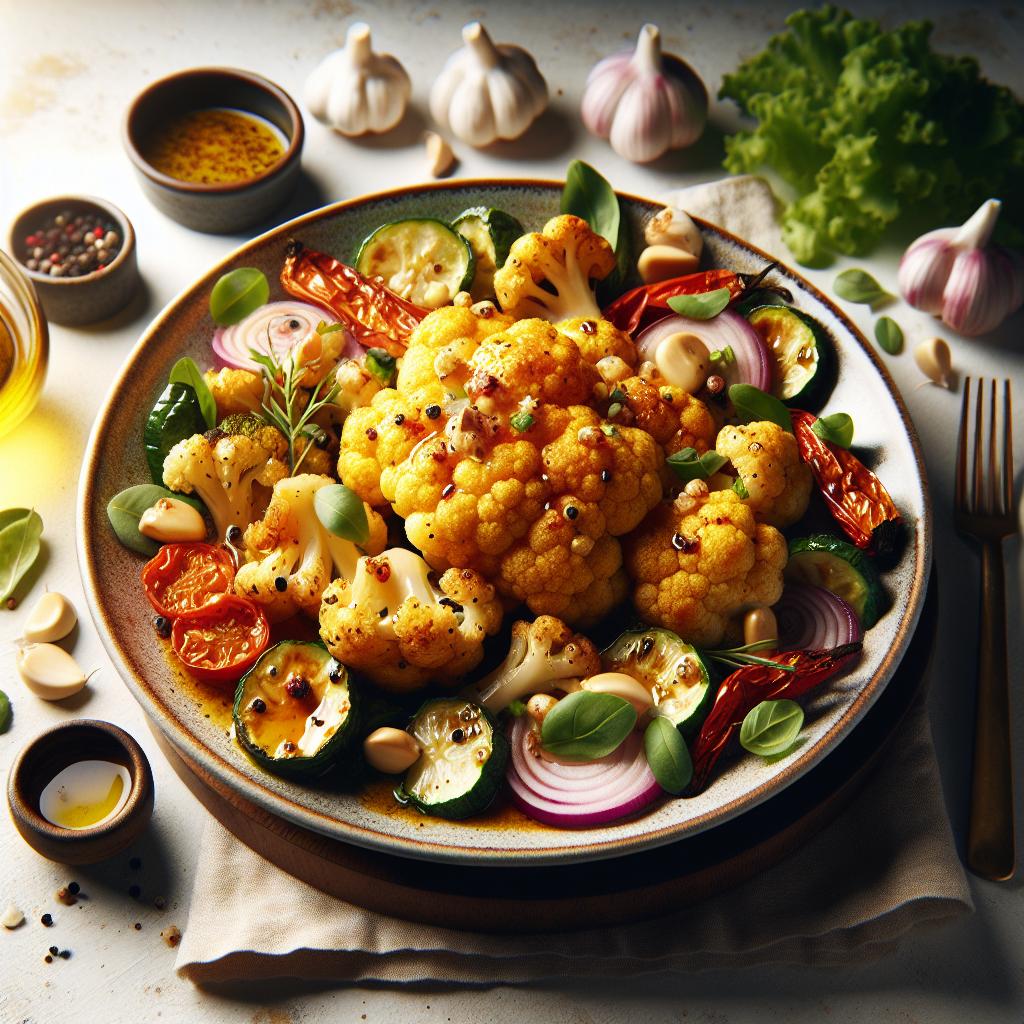 Unlock Bold Flavors: Roasted Cauliflower with Garlic Magic
