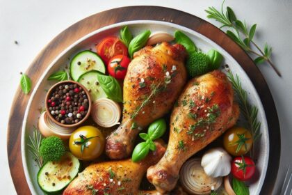 Herb-Infused Baked Chicken Drumsticks: A Flavorful Delight