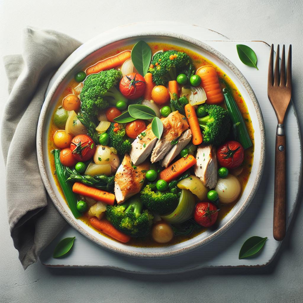 Hearty Chicken and Vegetable Stew: A Wholesome Comfort Bowl